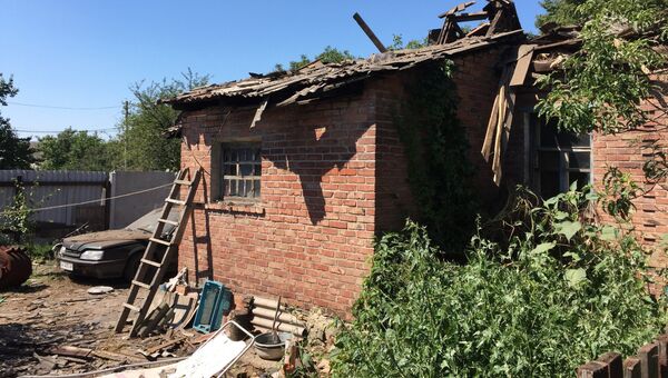 Последствия обстрела Горловки Последствия обстрела Горловки
