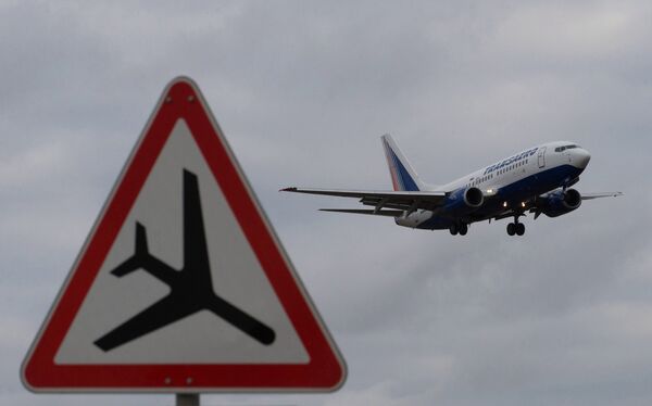 Самолет Боинг-737 авиакомпании Трансаэро Самолет Боинг-737 авиакомпании Трансаэро