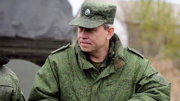 Заместитель командующего штабом ополчения Донецкой народной республики Эдуард Басурин. Архивное фото Заместитель командующего штабом ополчения Донецкой народной республики Эдуард Басурин. Архивное фото