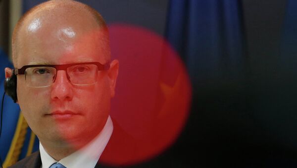 Премьер-министр Чехии Богуслав Соботка. Архивное фото Премьер-министр Чехии Богуслав Соботка. Архивное фото