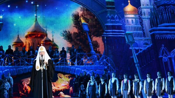 Патриаршая Рождественская елка в Государственном Кремлевском дворце Патриаршая Рождественская елка в Государственном Кремлевском дворце