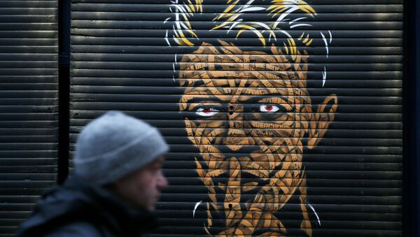 Портрет музыканта Дэвида Боуи Портрет музыканта Дэвида Боуи