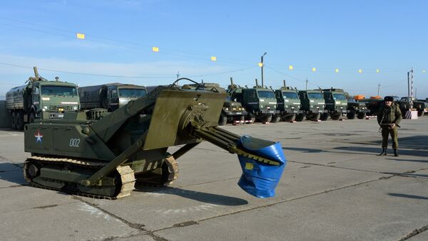 Робототехнический комплекс Уран-6. Архивное фото Робототехнический комплекс Уран-6. Архивное фото