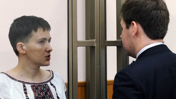 Заседание суда по делу гражданки Украины Надежды Савченко. Архивное фото Заседание суда по делу гражданки Украины Надежды Савченко. Архивное фото