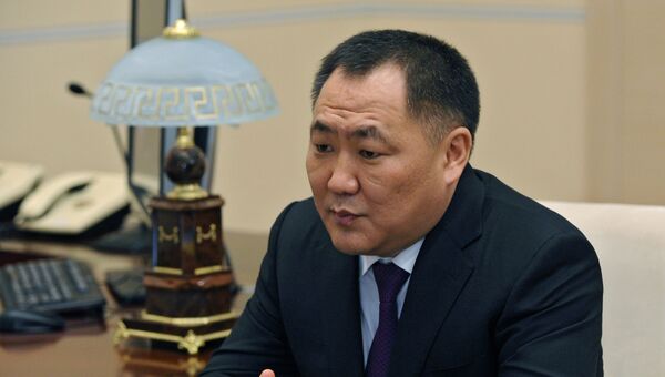 Врио главы Республики Тыва Шолбан Кара-оол. Архивное фото Врио главы Республики Тыва Шолбан Кара-оол. Архивное фото