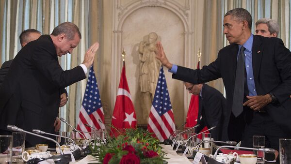 Президент США Барак Обама и президент Турции Тайип Эрдоган. Архивное фото Президент США Барак Обама и президент Турции Тайип Эрдоган. Архивное фото