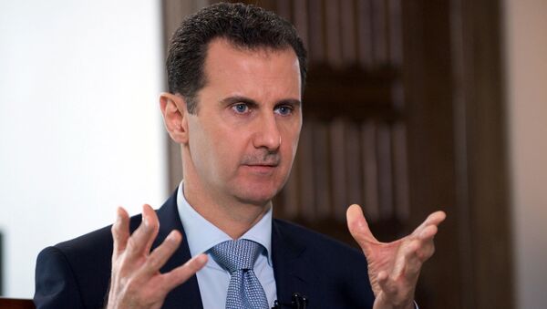 Президент Сирии Башар Асад во время интервью Президент Сирии Башар Асад во время интервью