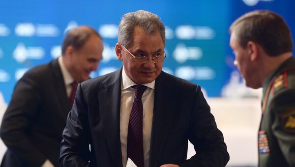 Министр обороны РФ Сергей Шойгу на V Московской конференции по международной безопасности Министр обороны РФ Сергей Шойгу на V Московской конференции по международной безопасности