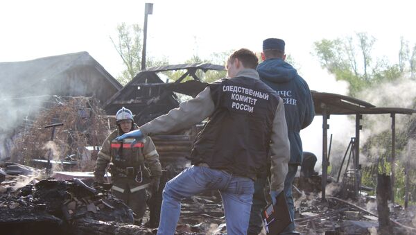 Пожар в частном доме в селе Русская Сорма в Аликовском районе Чувашии Пожар в частном доме в селе Русская Сорма в Аликовском районе Чувашии