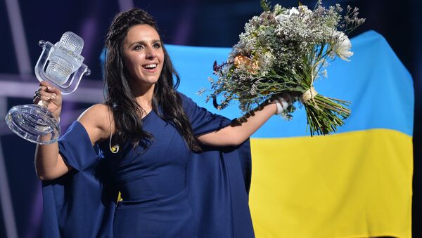 Джамала, победившая в финале международного конкурса Евровидение-2016. Архивное фото Джамала, победившая в финале международного конкурса Евровидение-2016. Архивное фото