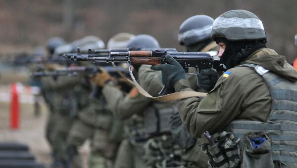 Военнослужащие Национальной гвардии Украины. Архивное фото Военнослужащие Национальной гвардии Украины. Архивное фото