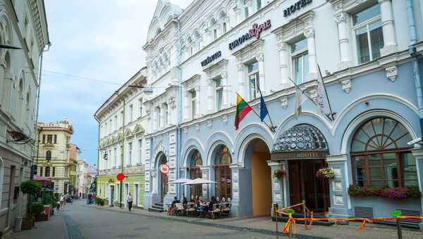 Старый город Вильнюса, Литва. Архивное фото Старый город Вильнюса, Литва. Архивное фото