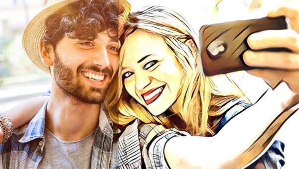 Фотография, обработанная в приложении Prisma Фотография, обработанная в приложении Prisma