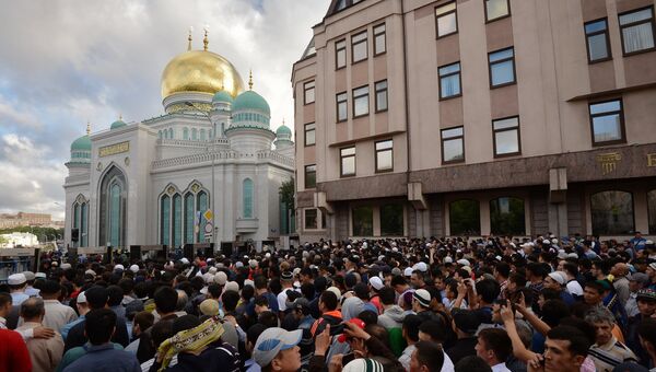 Соборная мечеть в Москве. Архивное фото Соборная мечеть в Москве. Архивное фото