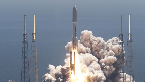 Запуск ракеты-носителя Atlas V. Архивное фото Запуск ракеты-носителя Atlas V. Архивное фото
