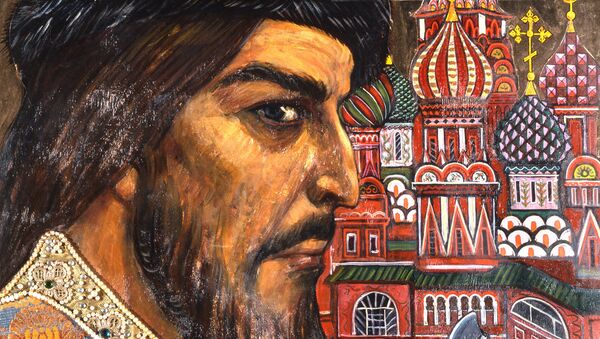 Картина Иван Грозный художника Ильи Глазунова. Архивное фото Картина Иван Грозный художника Ильи Глазунова. Архивное фото