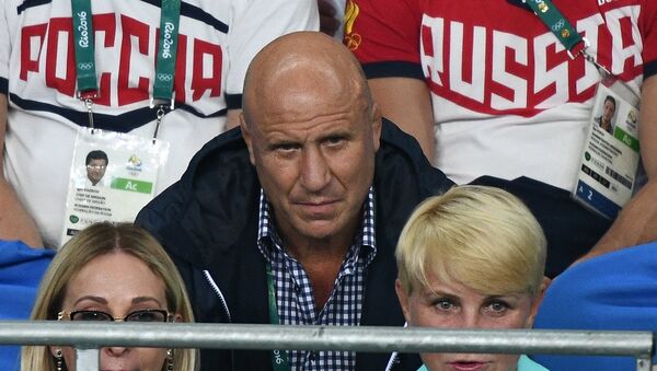 Президент Федерации спортивной борьбы России (ФСБР) Михаил Мамиашвили на XXXI летних Олимпийских играх. Президент Федерации спортивной борьбы России (ФСБР) Михаил Мамиашвили на XXXI летних Олимпийских играх.