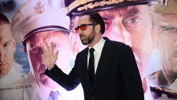Актер Николас Кейдж на премьере фильма Крейсер в Москве. 20 сентября 2016 Актер Николас Кейдж на премьере фильма Крейсер в Москве. 20 сентября 2016