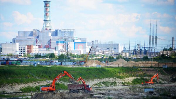 Площадка строительства Курской АЭС-2. Архивное фото Площадка строительства Курской АЭС-2. Архивное фото