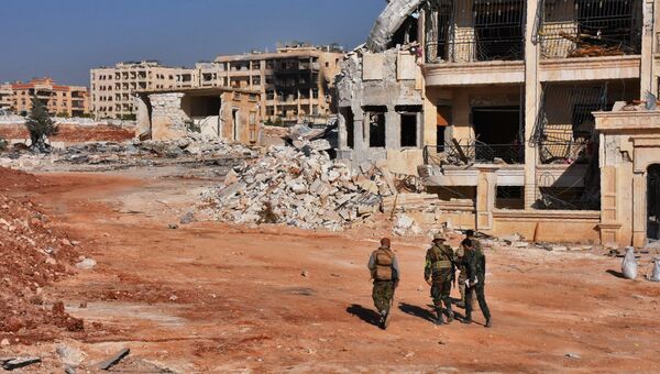 Военнослужащие сирийской армии в Алеппо. Архивное фото Военнослужащие сирийской армии в Алеппо. Архивное фото
