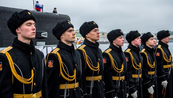 Торжественная церемония передачи подлодки Колпино ВМФ России на пристани АО Адмиралтейские верфи в Санкт-Петербурге Торжественная церемония передачи подлодки Колпино ВМФ России на пристани АО Адмиралтейские верфи в Санкт-Петербурге