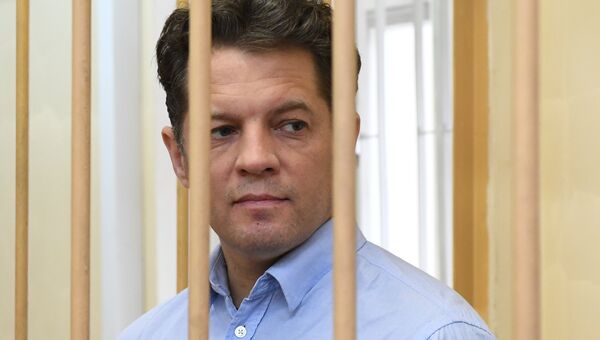 Задержанный в России по обвинению в шпионаже гражданин Украины Роман Сущенко. Архивное фото Задержанный в России по обвинению в шпионаже гражданин Украины Роман Сущенко. Архивное фото
