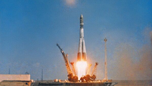 Старт космического корабля Восток-1 Старт космического корабля Восток-1