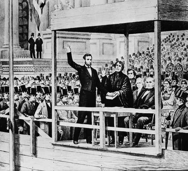 Церемония инаугурации Авраама Линкольна, 1861 Церемония инаугурации Авраама Линкольна, 1861
