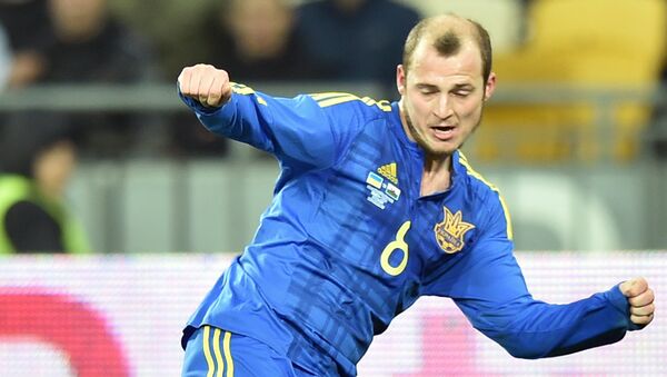 Игрок сборной Украины Роман Зозуля Игрок сборной Украины Роман Зозуля