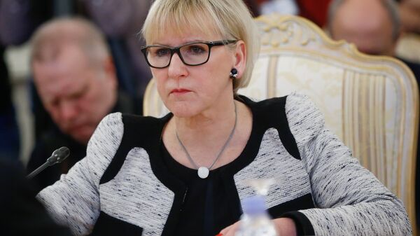 Министр иностранных дел Королевства Швеции Маргот Вальстрем. Архивное фото Министр иностранных дел Королевства Швеции Маргот Вальстрем. Архивное фото