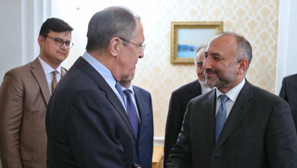Министр иностранных дел РФ Сергей Лавров и советник президента Афганистана по национальной безопасности Ханиф Атмар. 17 марта 2017 Министр иностранных дел РФ Сергей Лавров и советник президента Афганистана по национальной безопасности Ханиф Атмар. 17 марта 2017