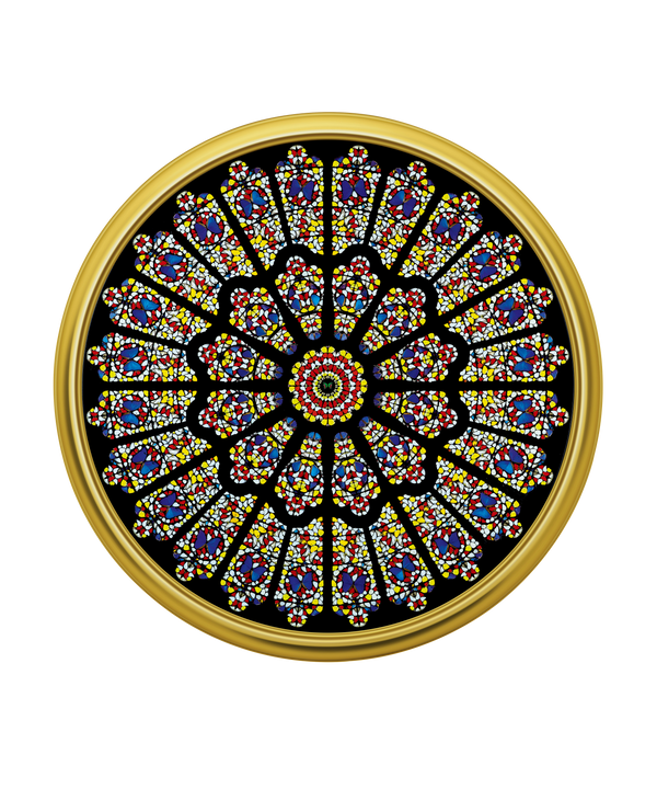 Работа Дэмиена Херста The rose window, Durham Cathedral Работа Дэмиена Херста The rose window, Durham Cathedral