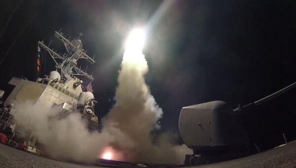 Удар США по базе в Сирии Удар США по базе в Сирии