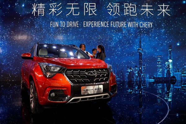 Автомобиль Chery Tiggo 5 на Шанхайском автосалоне 2017 Автомобиль Chery Tiggo 5 на Шанхайском автосалоне 2017