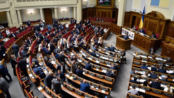Депутаты на заседании Верховной рады Украины в Киеве. Архивное фото Депутаты на заседании Верховной рады Украины в Киеве. Архивное фото