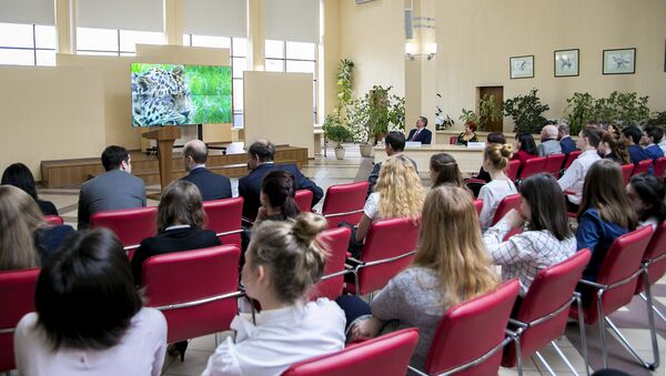 Сергей Иванов провел открытый урок, посвященный дальневосточному леопарду Сергей Иванов провел открытый урок, посвященный дальневосточному леопарду