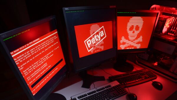 Атака вируса-вымогателя Petya. Архивное фото Атака вируса-вымогателя Petya. Архивное фото