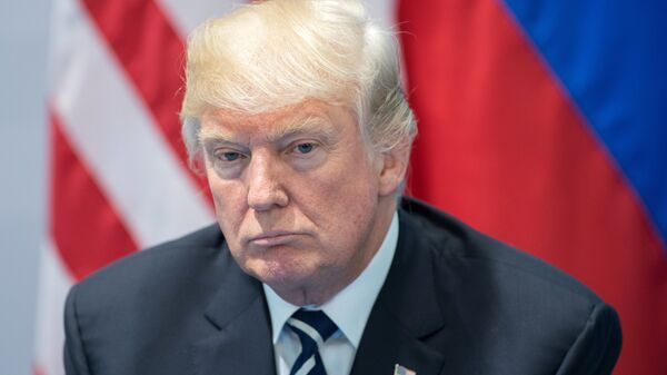 Президент США Дональд Трам во время беседы с президентом РФ Владимиром Путиным на полях саммита лидеров Группы двадцати G20 в Гамбурге. 7 июля 2017 Президент США Дональд Трам во время беседы с президентом РФ Владимиром Путиным на полях саммита лидеров Группы двадцати G20 в Гамбурге. 7 июля 2017