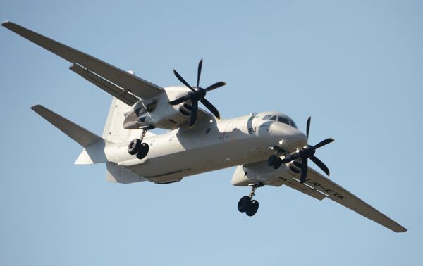 Транспортный самолёт АН-132D на Международном авиасалоне Ле Бурже-2017 во Франции Транспортный самолёт АН-132D на Международном авиасалоне Ле Бурже-2017 во Франции