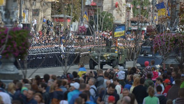 Участники парада в честь Дня независимости Украины в Киеве. 24 августа 2017 Участники парада в честь Дня независимости Украины в Киеве. 24 августа 2017