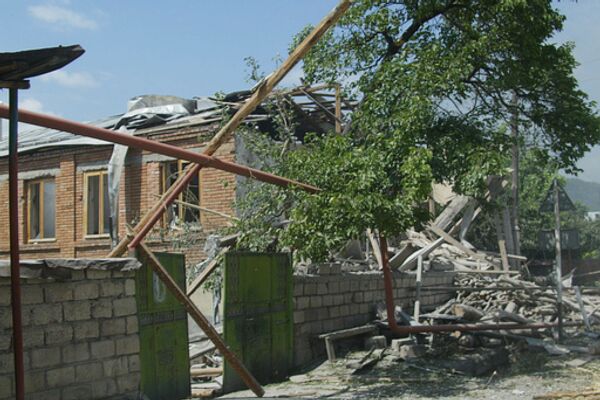 Разрушения в городе Цхинвали Разрушения в городе Цхинвали