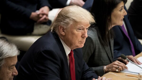 Президент США Дональд Трамп. 18 сентября 2017 Президент США Дональд Трамп. 18 сентября 2017