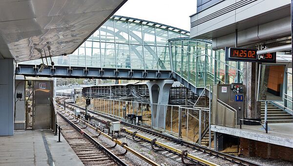 Станция Кунцевская Московского метрополитена. Архивное фото Станция Кунцевская Московского метрополитена. Архивное фото