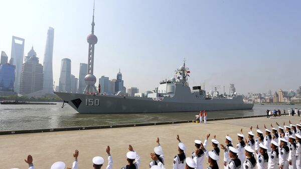 Корабль ВМФ Китая в Шанхае Корабль ВМФ Китая в Шанхае