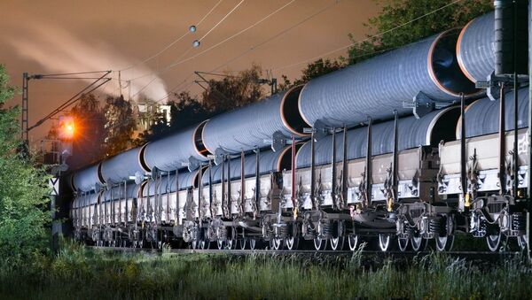 Транспортировка труб для строительства газопровода Северный поток - 2 Транспортировка труб для строительства газопровода Северный поток - 2