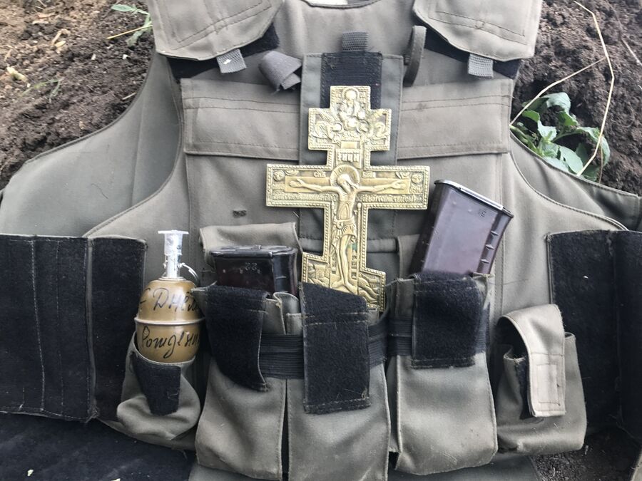 На позициях разведывательно-штурмового батальона, Донбасс На позициях разведывательно-штурмового батальона, Донбасс