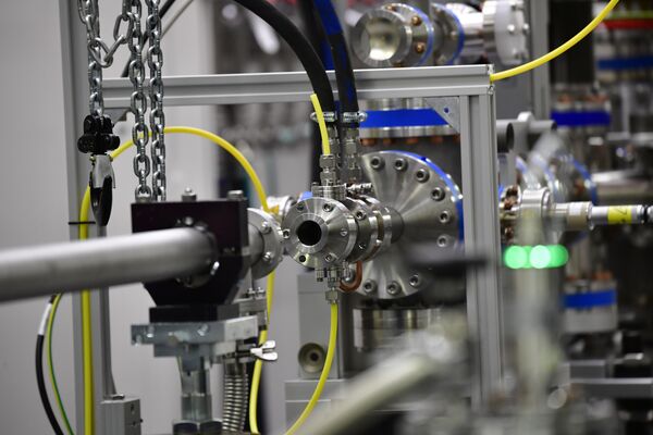 Европейский рентгеновский лазер на свободных электронах XFEL перед церемонией открытия. 1 сентября 2017 Европейский рентгеновский лазер на свободных электронах XFEL перед церемонией открытия. 1 сентября 2017