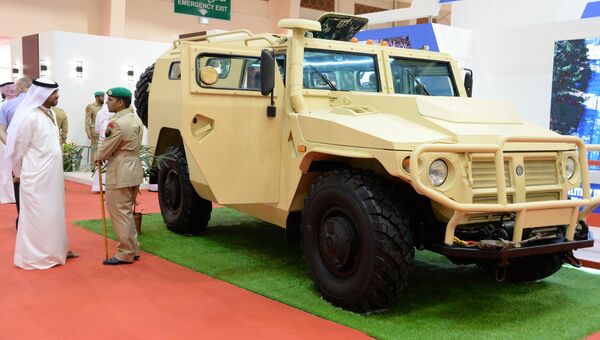 Бронеавтомобиль Тигр на международной оборонной выставке BIDEC-2017 в Бахрейне. 16 октября 2017 Бронеавтомобиль Тигр на международной оборонной выставке BIDEC-2017 в Бахрейне. 16 октября 2017