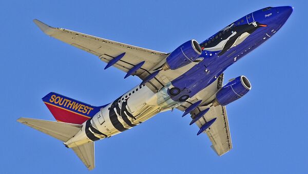 Самолет авиакомпании Southwest Airlines. Архивное фото Самолет авиакомпании Southwest Airlines. Архивное фото