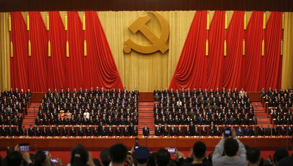 Делегаты 19-го съезда Компартии Китая в Пекине. 24 октября 2017 Делегаты 19-го съезда Компартии Китая в Пекине. 24 октября 2017